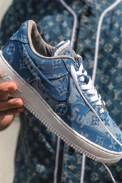 supreme lv denim af1|supreme x louis vuitton.